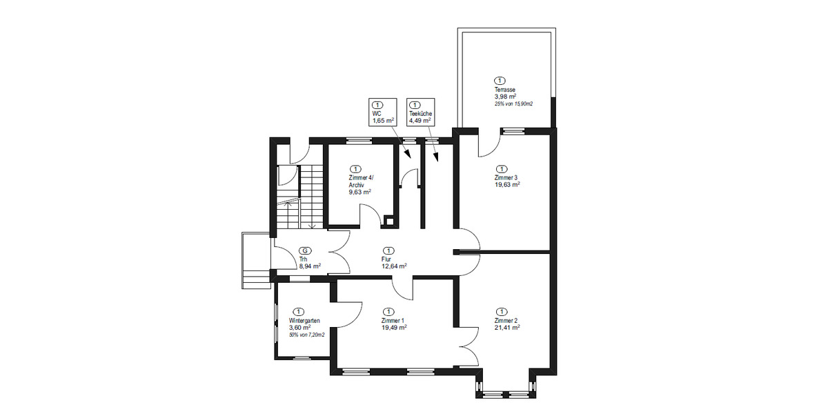 Mehrfamilienhaus, Wohnhaus Gernsbach - 6 Zimmer, 178 m&sup2;, 325.000&euro; | Angebot:25669029