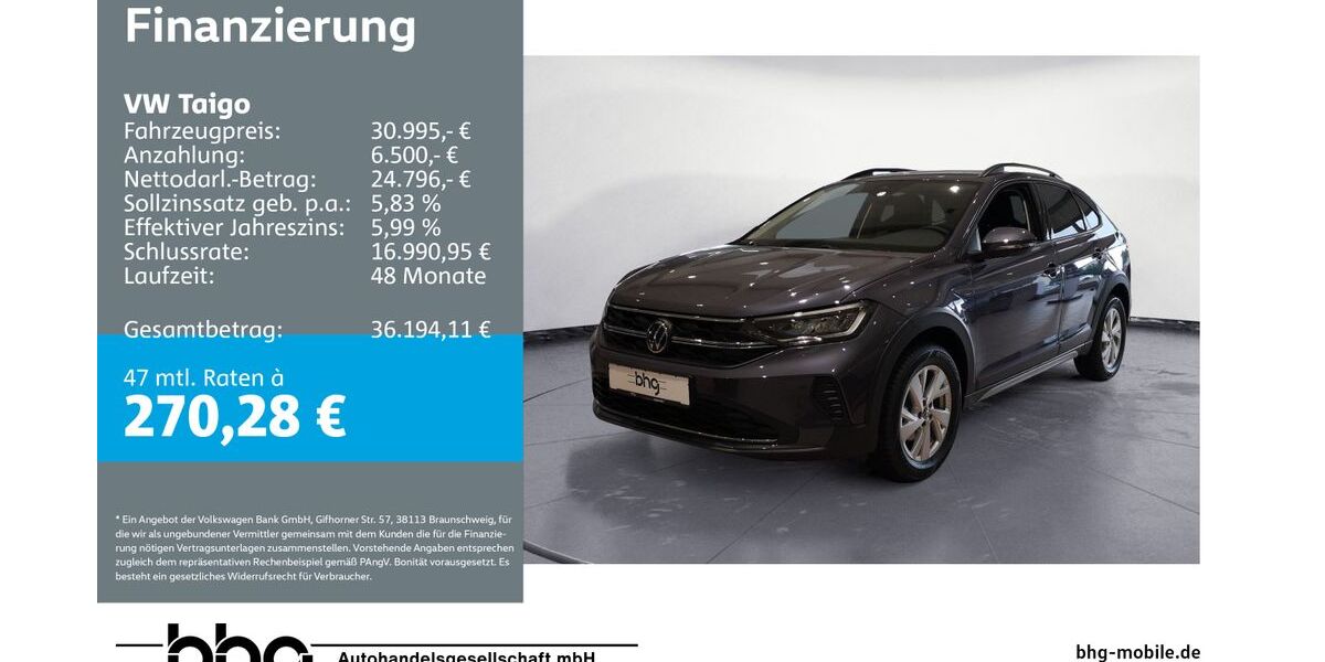 VW Taigo 7.602 km 25.660 &euro; Bühl 77815