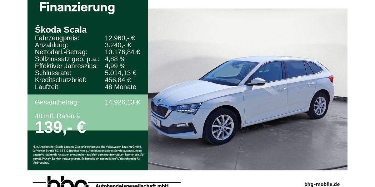 Skoda Scala 120.926 km 12.490 &euro; Durmersheim 76448