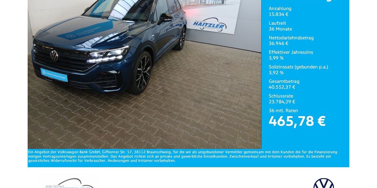 VW Touareg 43.100 km 52.780 &euro; Gernsbach 76593