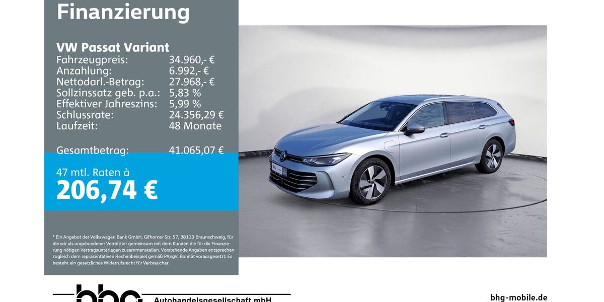 VW Passat Variant 25.420 km 34.460 &euro; Ettlingen 76275