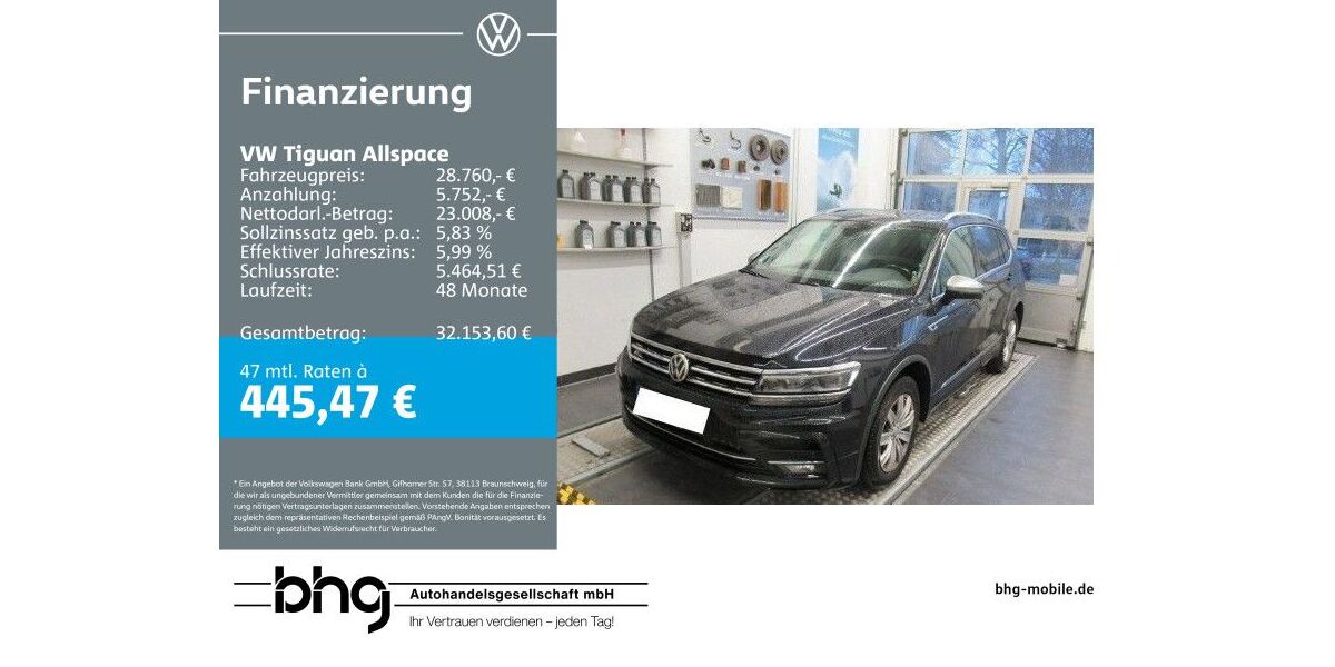 VW Tiguan Allspace 91.726 km 28.760 &euro; Bühl 77815