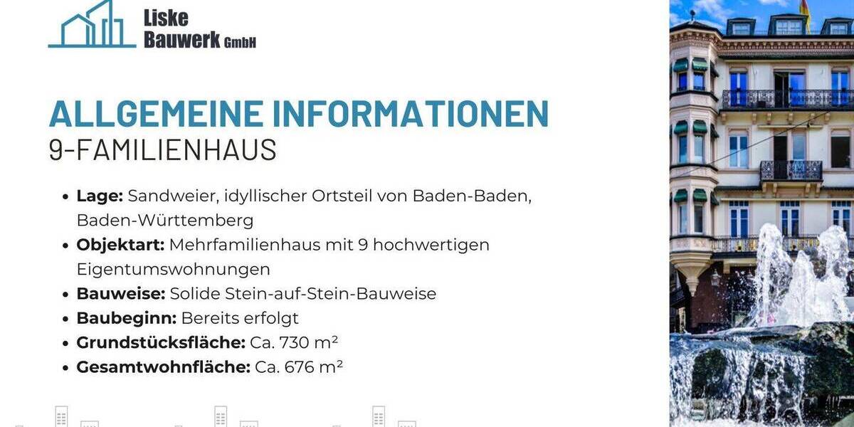 Etagenwohnung Baden-Baden Sandweier - 3 Zimmer, 99 m&sup2;, 499.000&euro; | Angebot:26150680