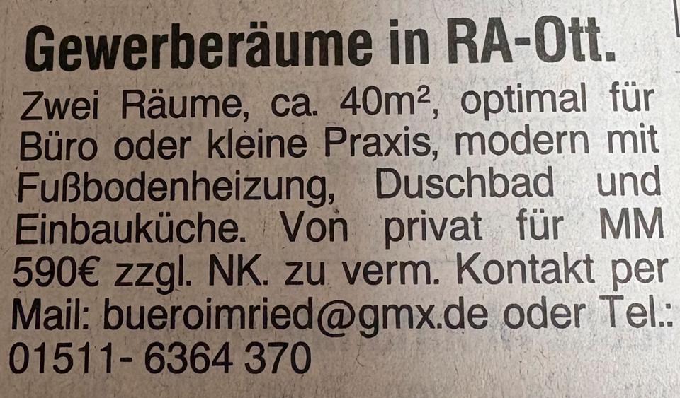 Gewerbeobjekt Rastatt - 720&euro; | Angebot:25618929