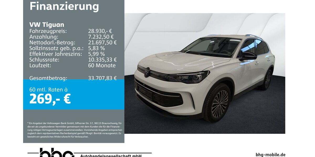 VW Tiguan 21.629 km 28.530 &euro; Bühl 77815