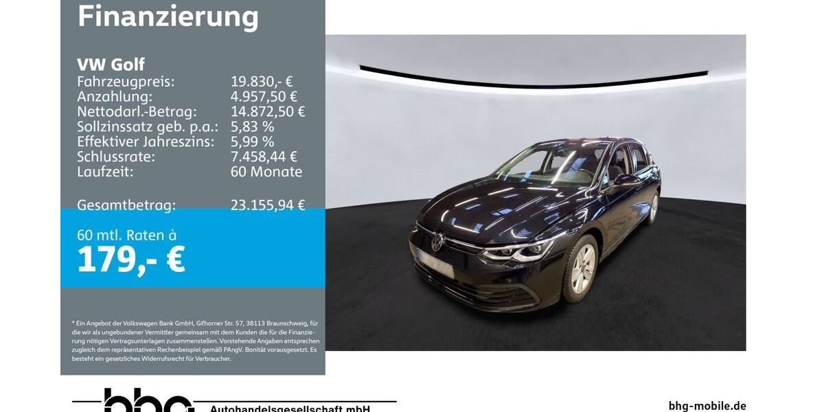 VW Golf 50.273 km 19.830 &euro; Ettlingen 76275