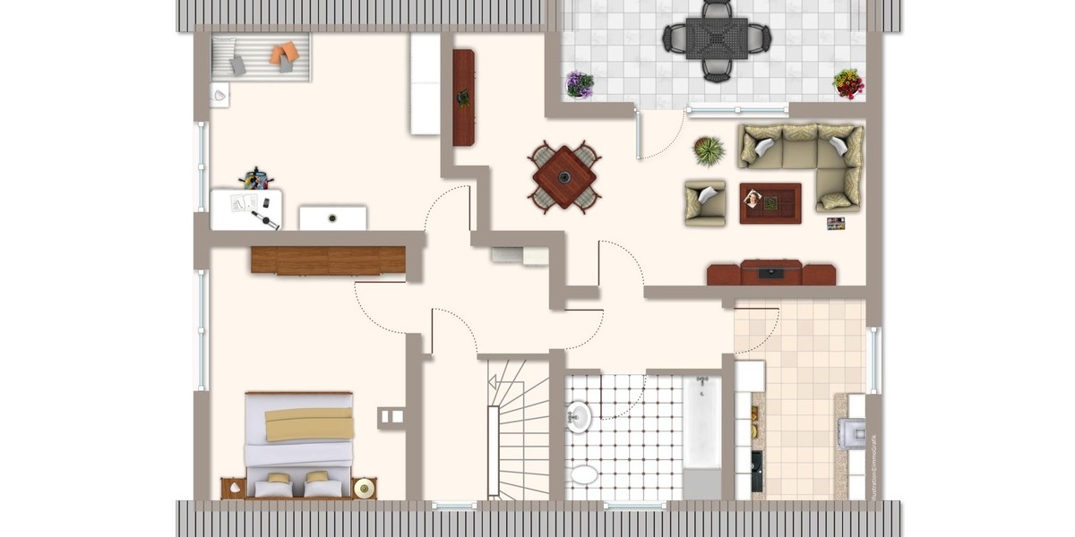 Dachterrassenwohnung in Haueneberstein - Dachgeschoßwohnung Baden-Baden Haueneberstein | Angebot:13157895