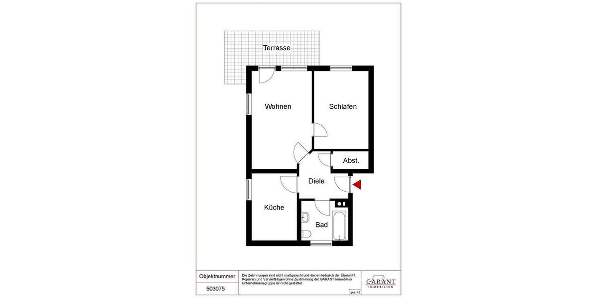Etagenwohnung Bad Herrenalb Neusatz - 2 Zimmer, 54 m&sup2;, 104.000&euro; | Angebot:25707637