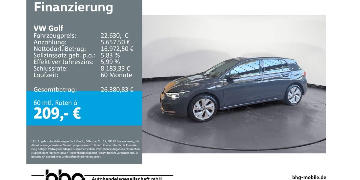 VW Golf 63.939 km 21.930 &euro; Ettlingen 76275