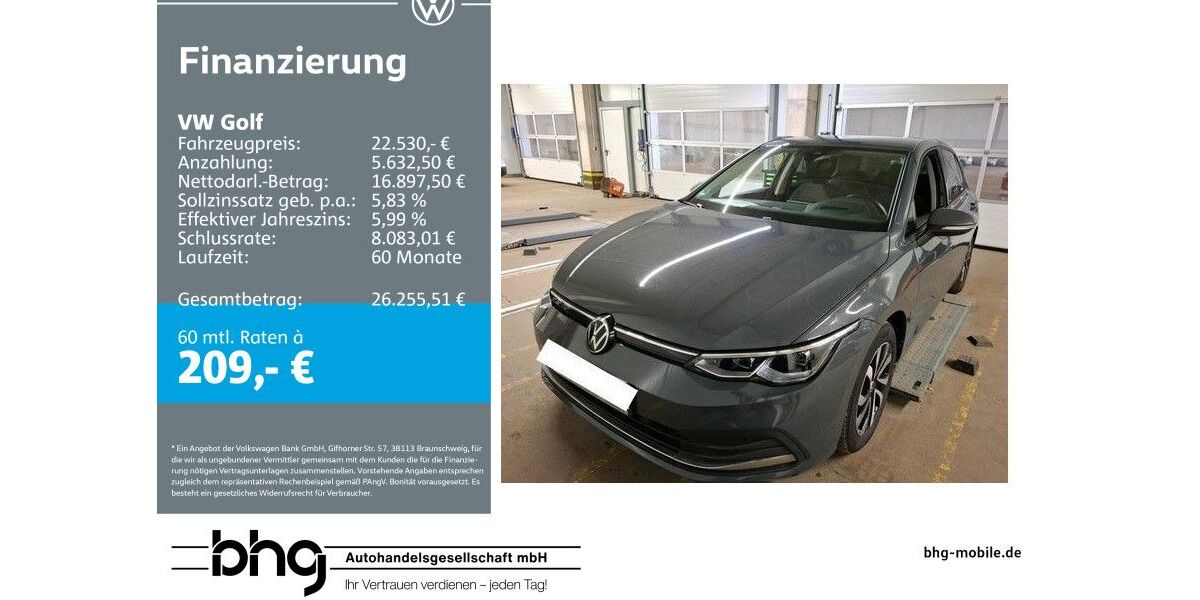 VW Golf 66.886 km 22.530 &euro; Bühl 77815