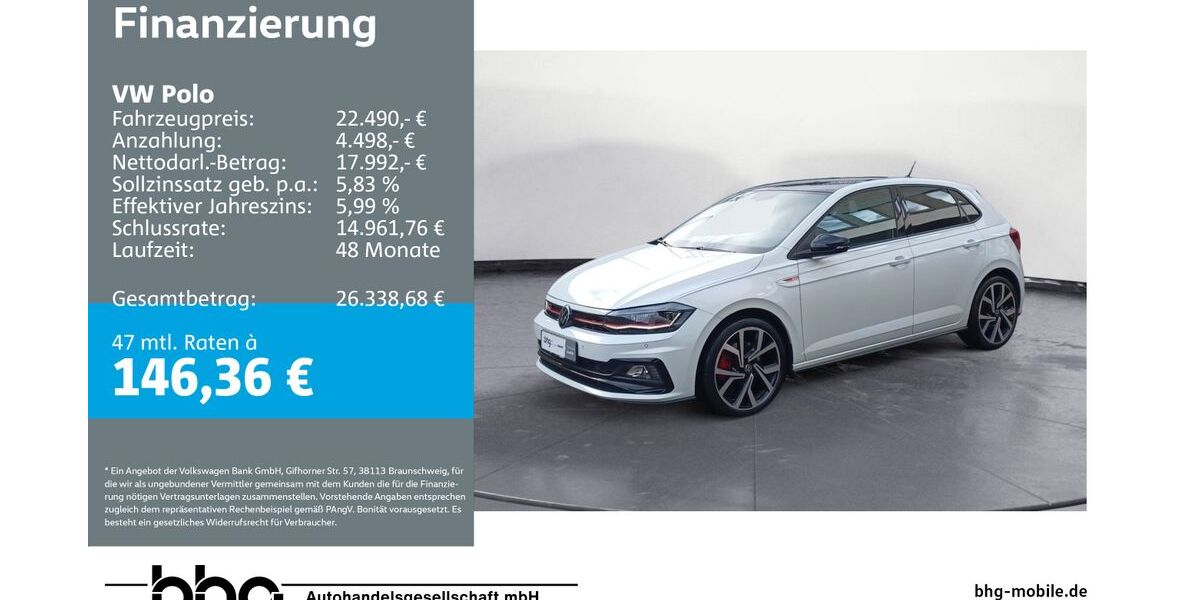 VW Polo 41.500 km 22.490 &euro; Durmersheim 76448
