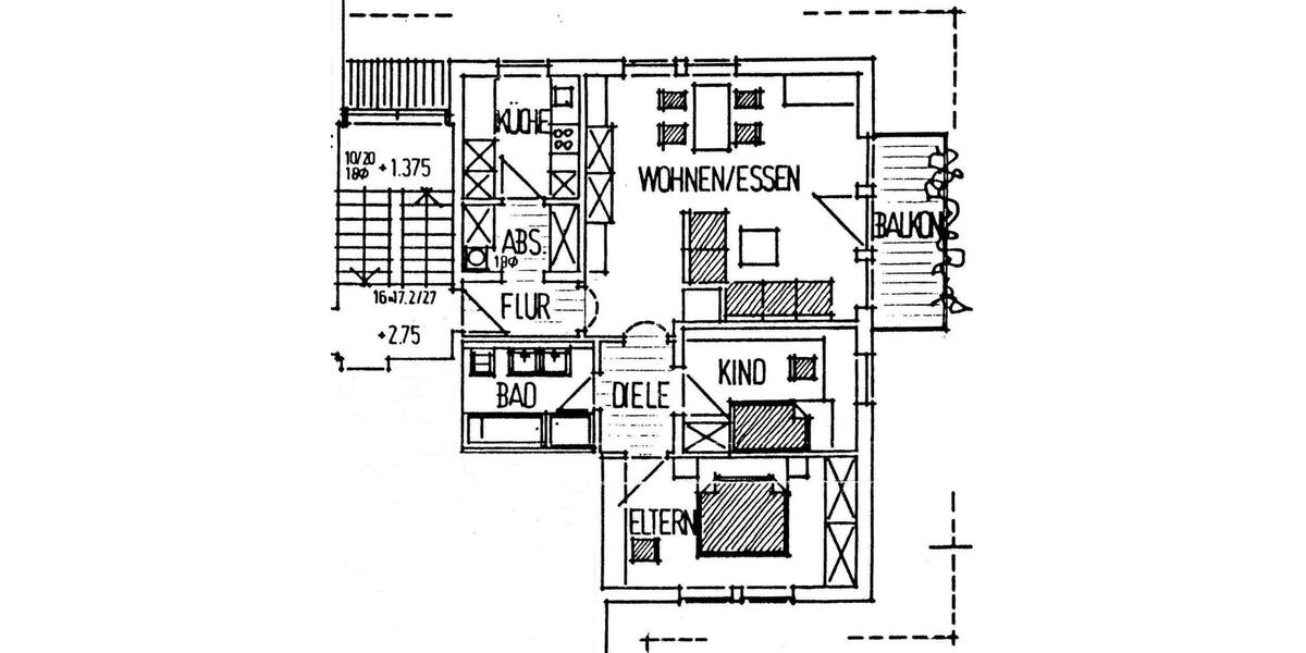 Etagenwohnung Achern - 3 Zimmer, 71 m&sup2;, 750&euro; | Angebot:25544607