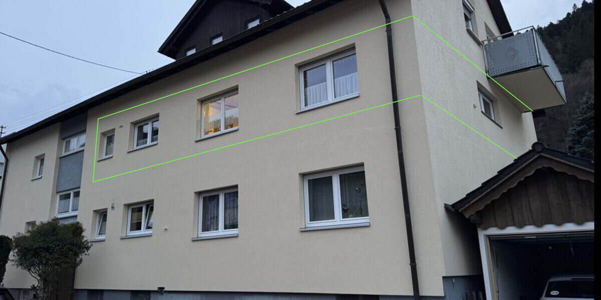 125 m² Kapitalanlage in Bad Wildbad – deutlich unter Markt vermietet Garage Kamin Balkon - Etagenwohnung Bad Wildbad Calmbach | Angebot:26888625