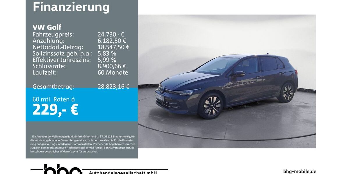 VW Golf 24.749 km 23.390 &euro; Ettlingen 76275