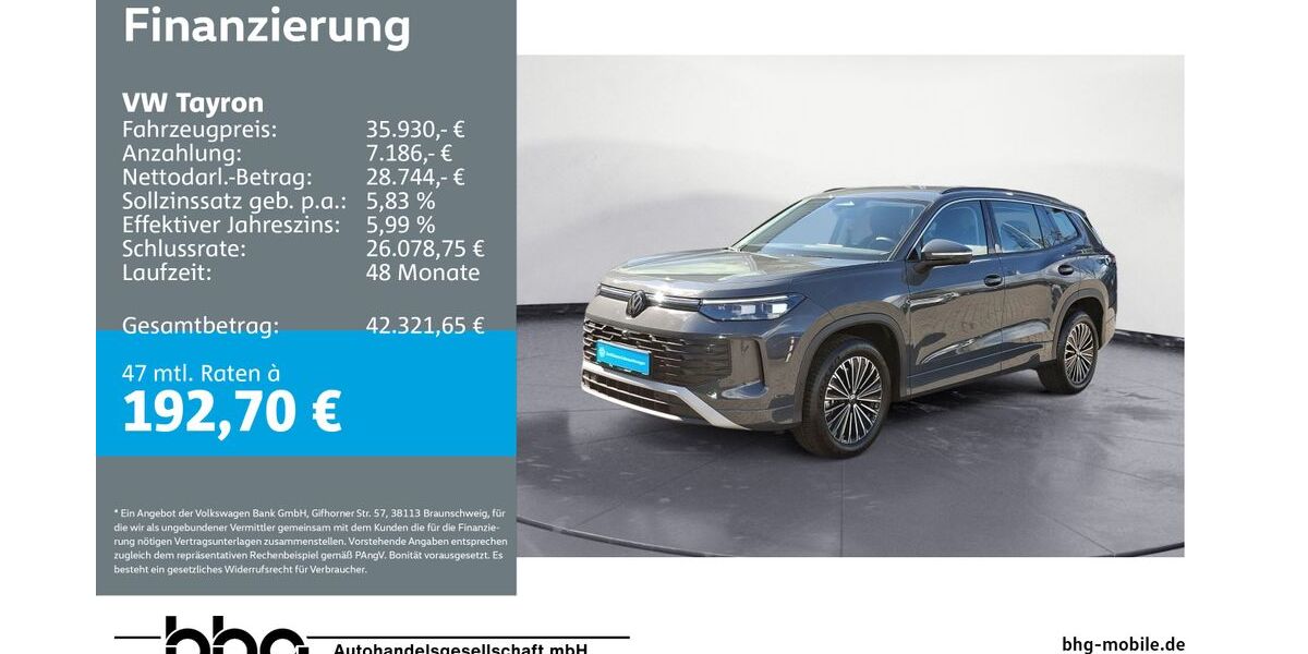 VW Tayron 18.656 km 35.930 &euro; Bühl 77815