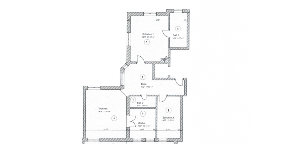 Etagenwohnung Gernsbach - 3 Zimmer, 111 m&sup2;, 420.000&euro; | Angebot:25614911