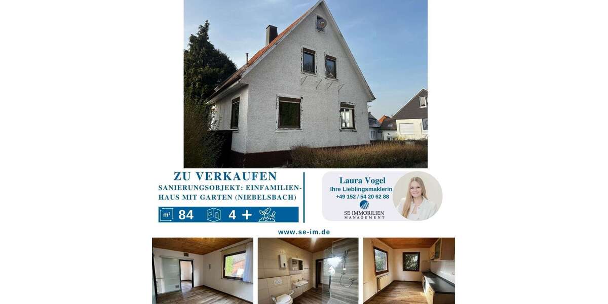 Einfamilienhaus Niebelsbach Niebelsbach - 4 Zimmer, 85 m&sup2;, 249.000&euro; | Angebot:25862209