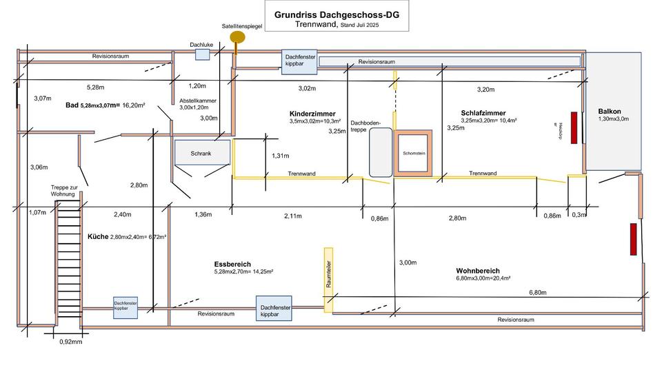 Dachgeschoßwohnung Sasbachwalden - 3 Zimmer, 740 m&sup2;, 750&euro; | Angebot:25125664
