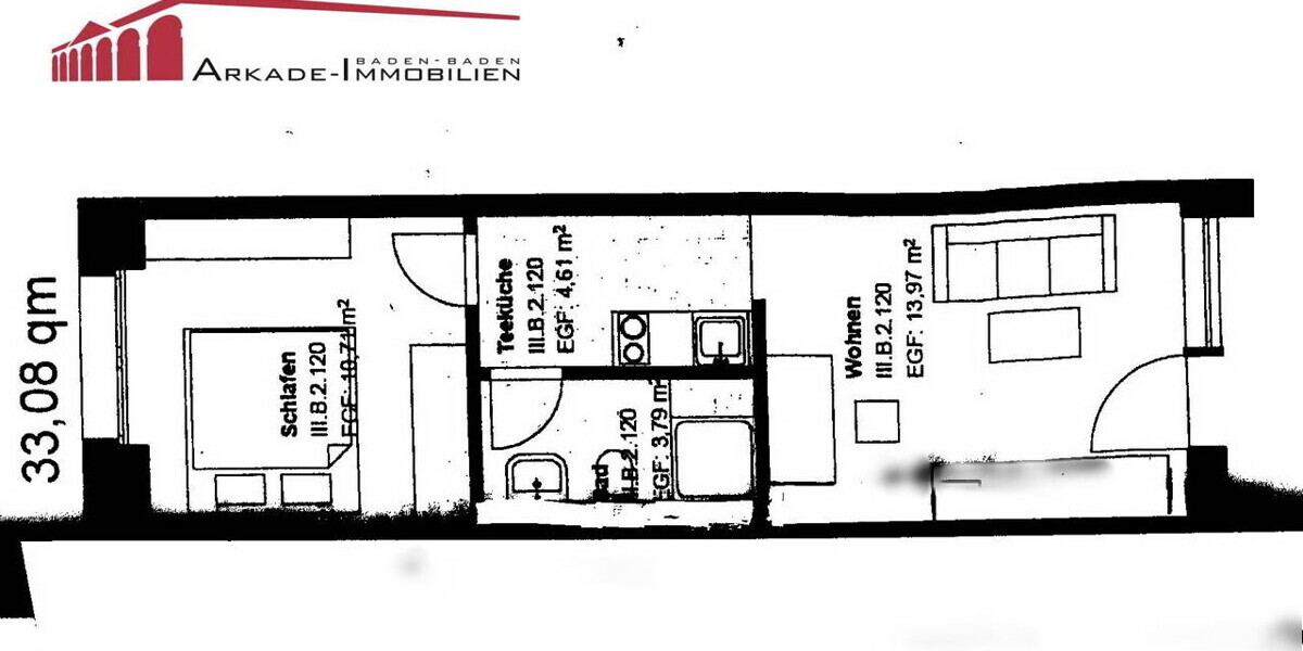 Langfristig vermietetes Hotel-Appartment im Batschari-Palais - 2- Baden-Baden Baden | Angebot:24932366