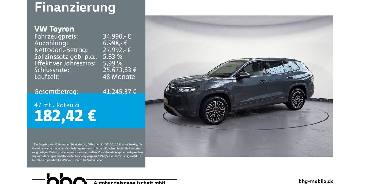 VW Tayron 26.383 km 34.990 &euro; Ettlingen 76275