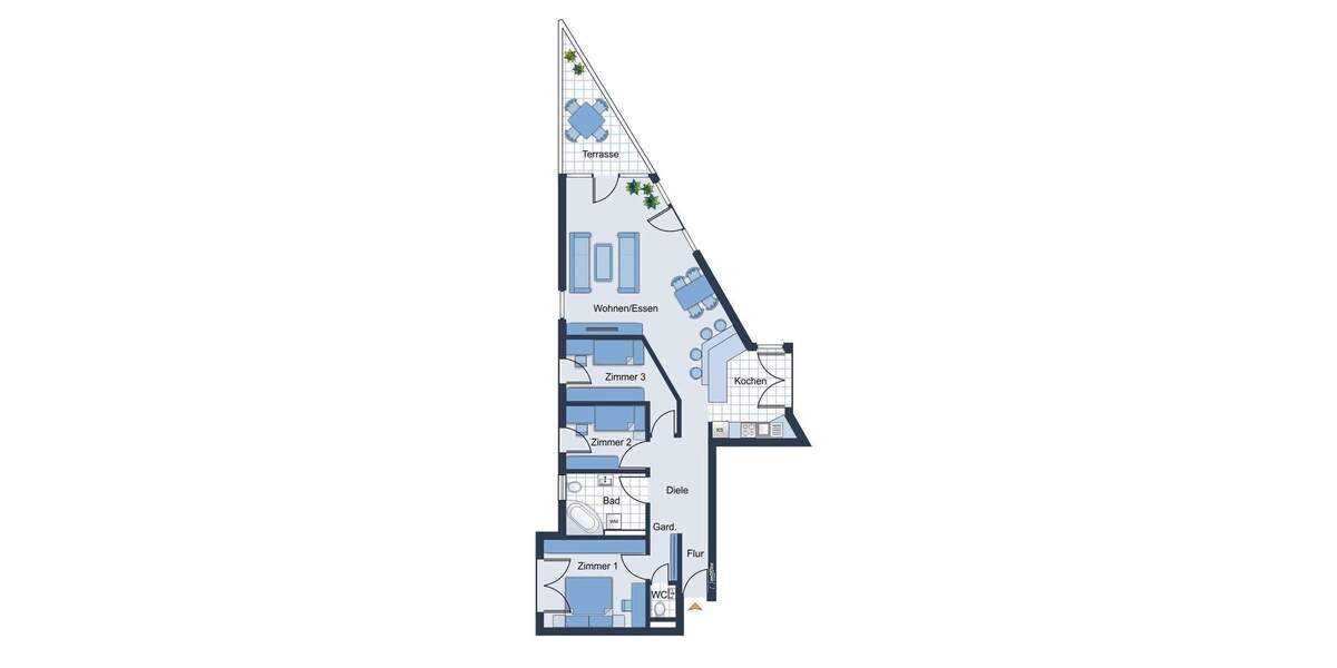 Etagenwohnung Baden-Baden / Lichtental Lichtental - 3 Zimmer, 117 m&sup2;, 553.000&euro; | Angebot:25694688