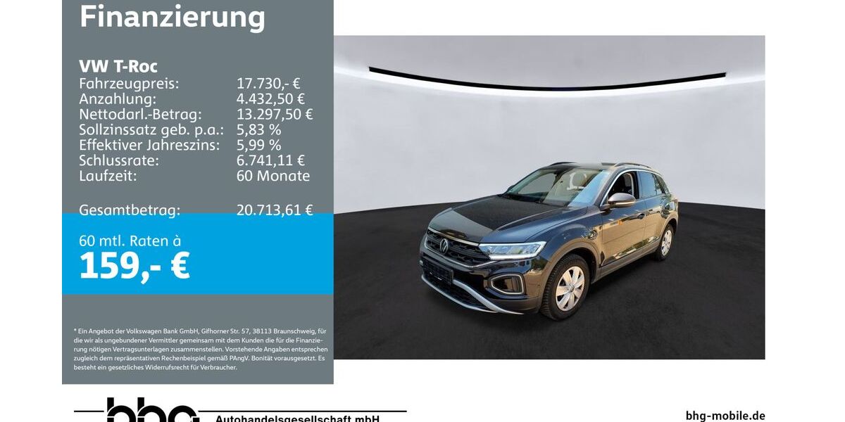 VW T-Roc 43.686 km 17.730 &euro; Ettlingen 76275