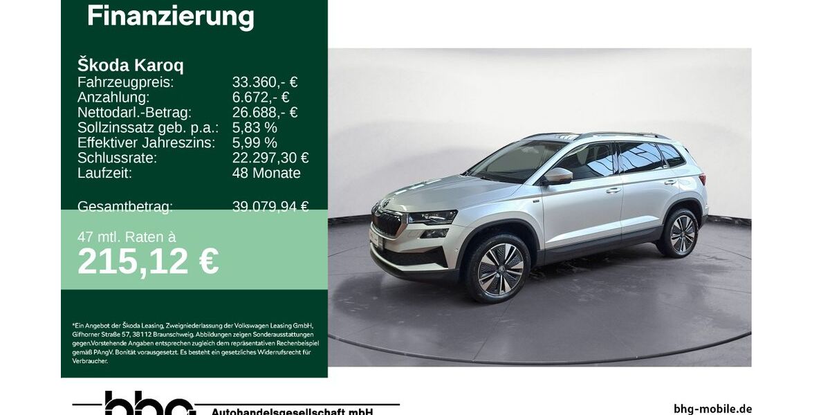 Skoda Karoq 27.103 km 31.890 &euro; Ettlingen 76275