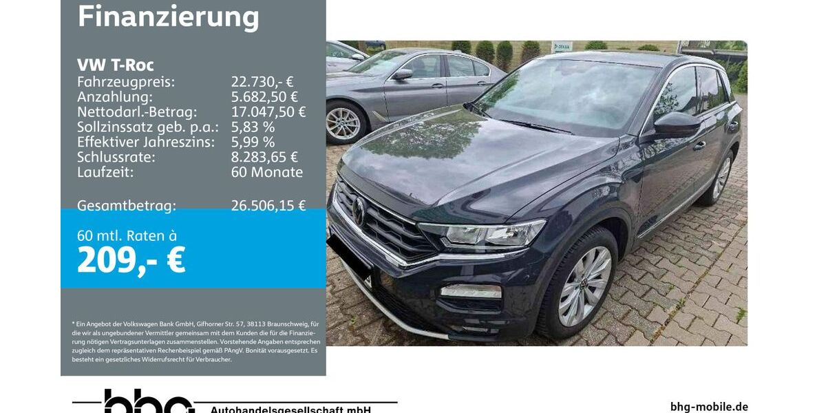 VW T-Roc 69.470 km 21.960 &euro; Ettlingen 76275