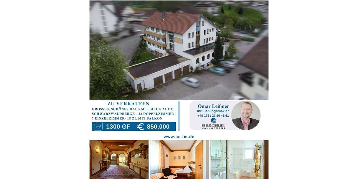 Einfamilienhaus Enzklösterle - 29 Zimmer, 1.000 m&sup2;, 850.000&euro; | Angebot:25895883