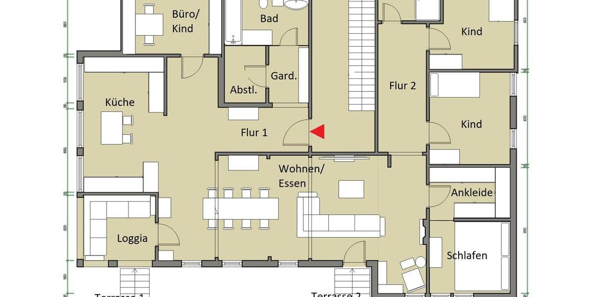 Etagenwohnung Bad Wildbad - 5 Zimmer, 165 m&sup2;, 1.480&euro; | Angebot:25402506