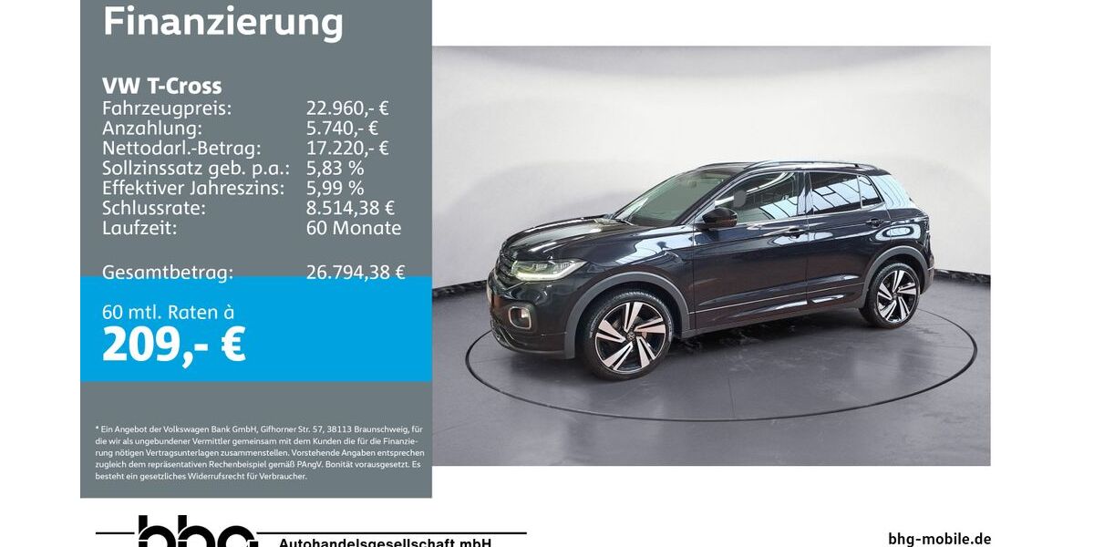 VW T-Cross 74.623 km 22.360 &euro; Ettlingen 76275