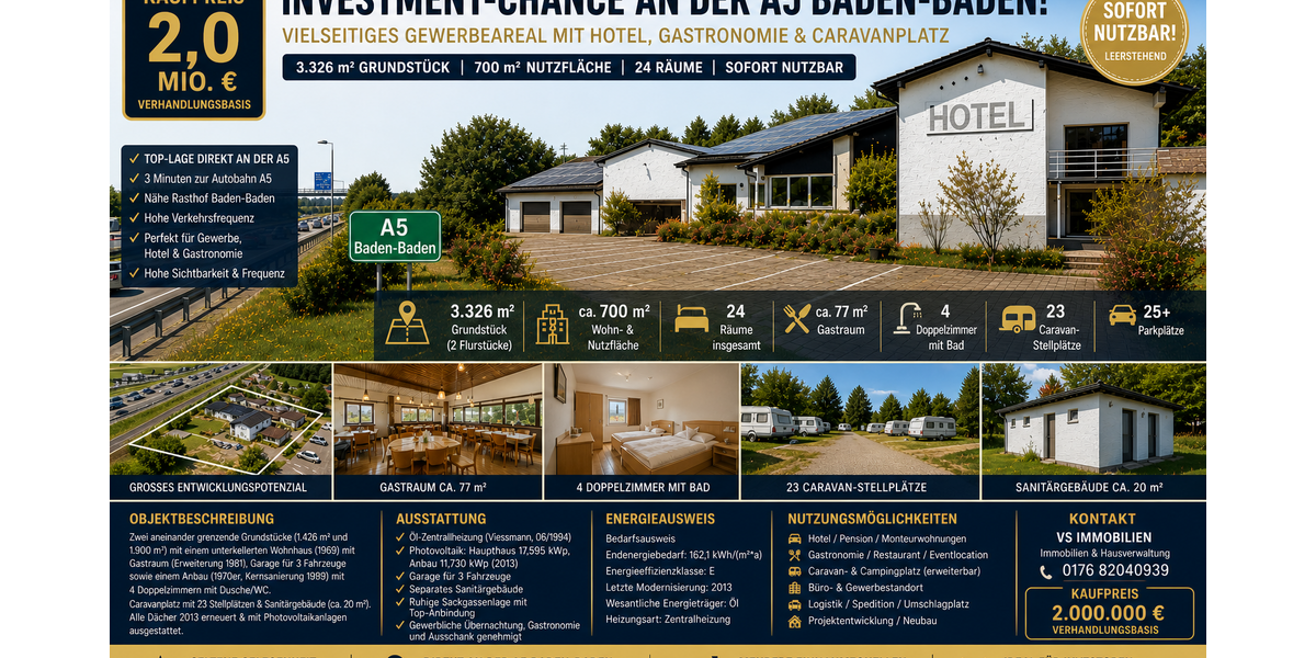 Gewerbeobjekt Baden-Baden Baden - 2.000.000&euro; | Angebot:26627824