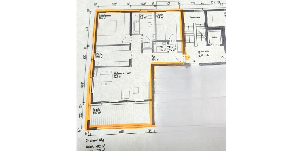 Etagenwohnung Rastatt - 3 Zimmer, 87 m&sup2;, 395.000&euro; | Angebot:25838375