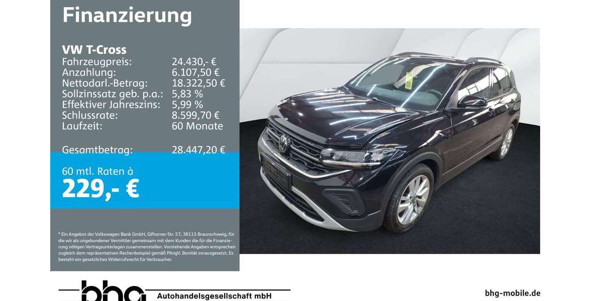 VW T-Cross 25.407 km 24.430 &euro; Durmersheim 76448