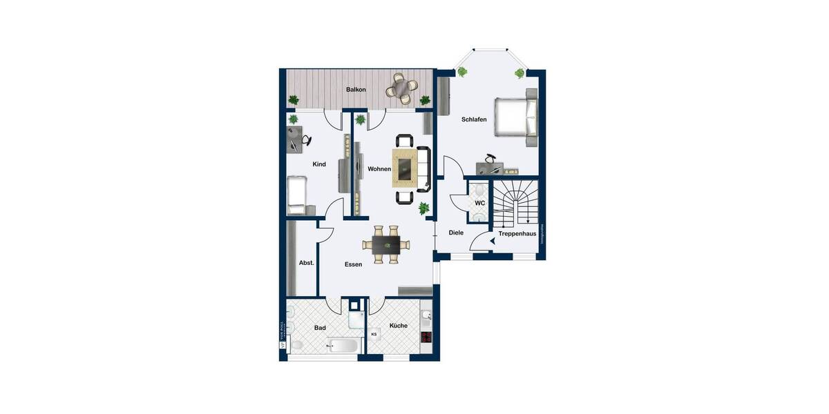 Etagenwohnung Baden-Baden / Sandweier Sandweier - 3 Zimmer, 106 m&sup2;, 297.000&euro; | Angebot:25694700