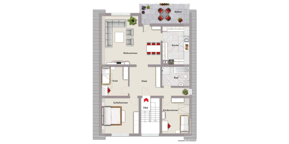 Etagenwohnung Bietigheim - 4 Zimmer, 68 m&sup2;, 259.000&euro; | Angebot:25727457