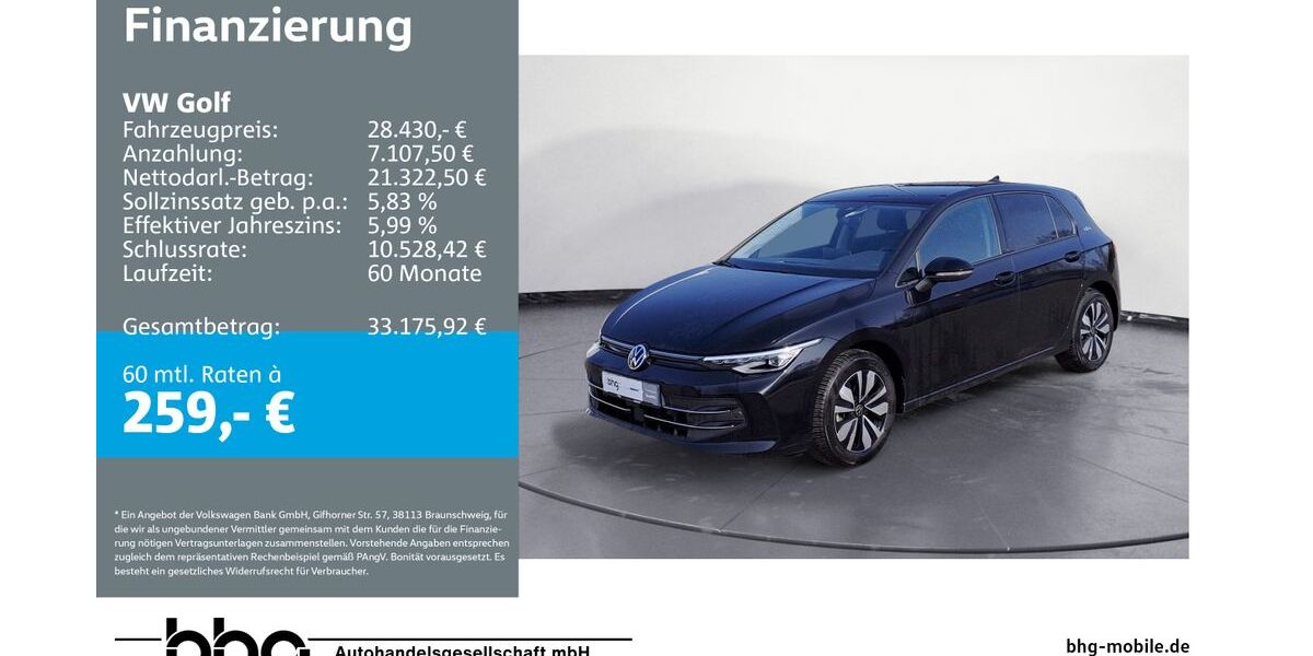 VW Golf 24.959 km 26.930 &euro; Durmersheim 76448