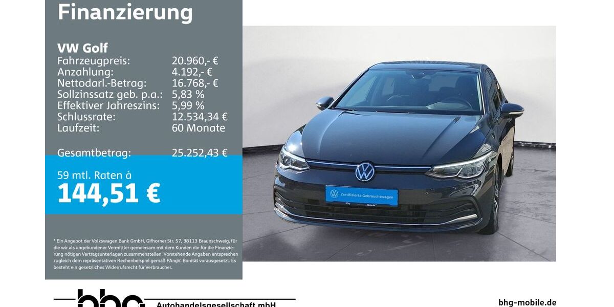 VW Golf 45.680 km 20.490 &euro; Bühl 77815