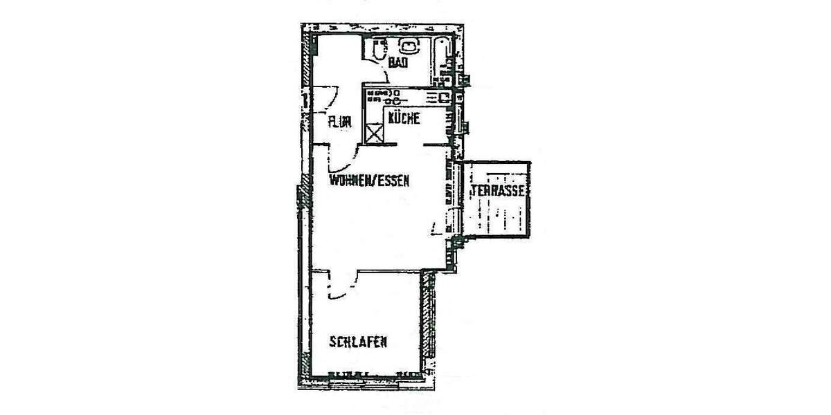 Etagenwohnung Bad Herrenalb Bernbach - 2 Zimmer, 53 m&sup2;, 530&euro; | Angebot:25703385