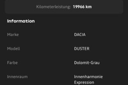 Dacia Duster 20.000 km 20.500 &euro; Bietigheim 76467