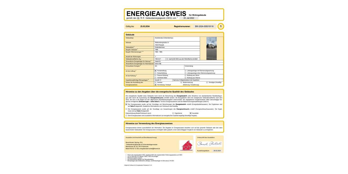 Einfamilienhaus Rastatt - 7 Zimmer, 165 m&sup2;, 525.000&euro; | Angebot:24551088