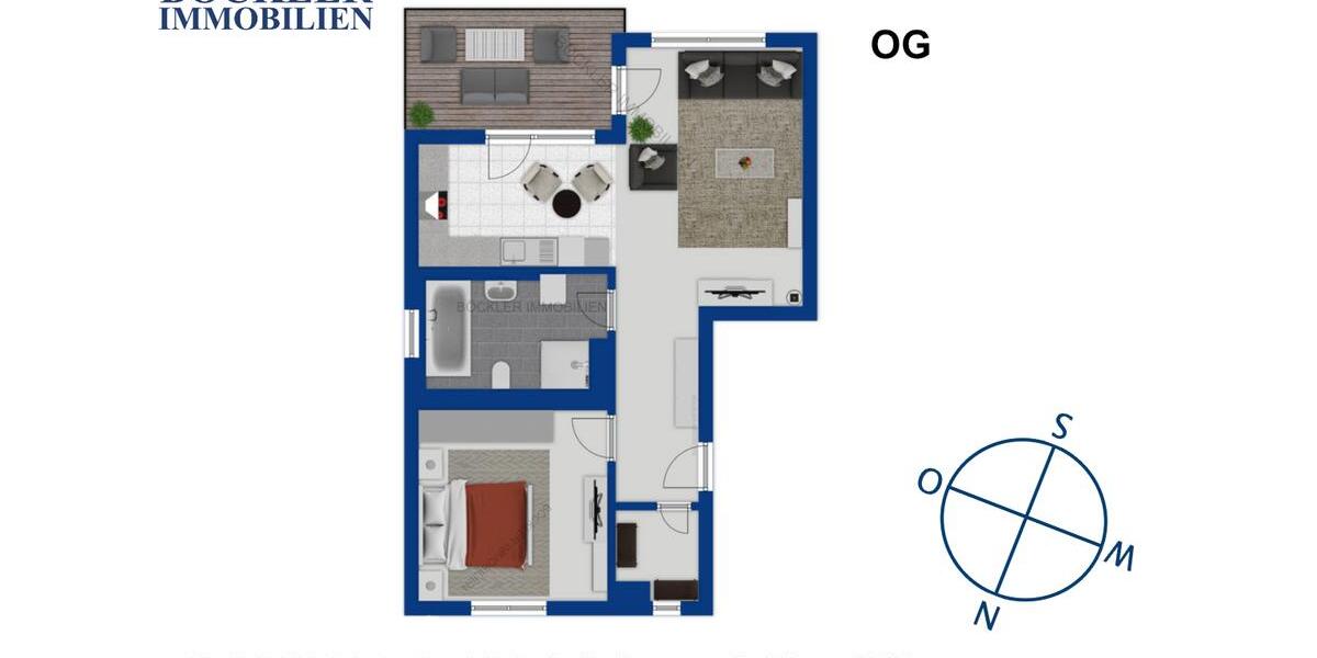 Etagenwohnung Schömberg - 2 Zimmer, 54 m&sup2;, 790&euro; | Angebot:26674898