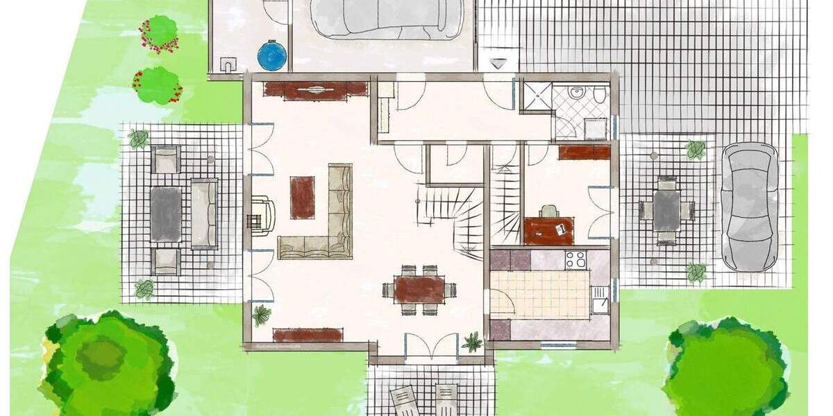 Einfamilienhaus Baden-Baden Ebersteinburg - 7 Zimmer, 228 m&sup2;, 1.195.000&euro; | Angebot:25680967