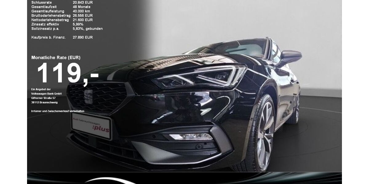 Seat Leon 15.833 km 26.870 &euro; Baden-Baden 76530