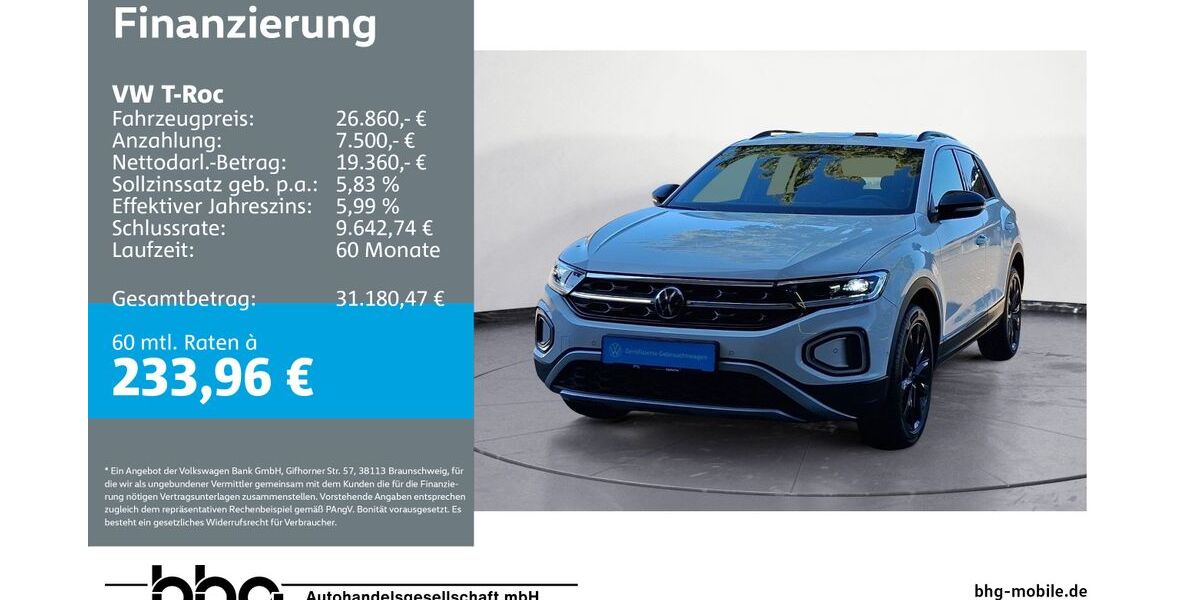 VW T-Roc 57.278 km 26.860 &euro; Bühl 77815