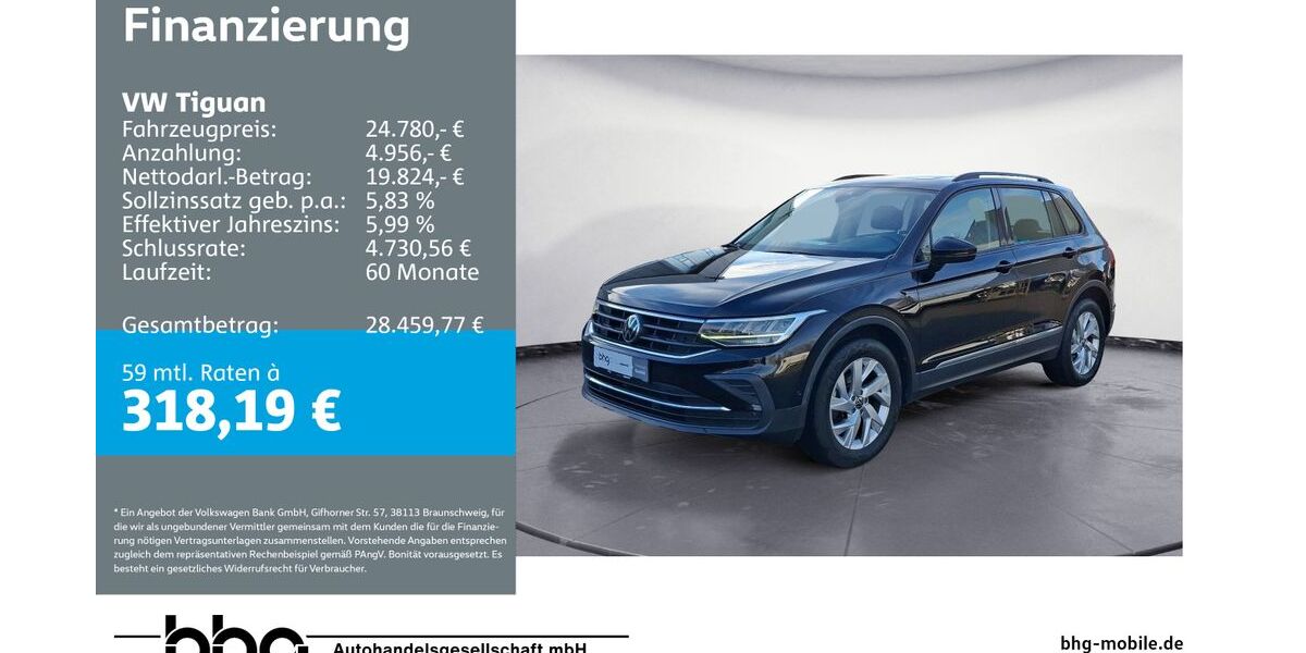 VW Tiguan 58.357 km 24.380 &euro; Durmersheim 76448