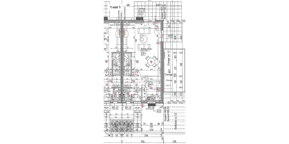 Doppelhaushälfte Baden-Baden Lichtental - 4 Zimmer, 136 m&sup2;, 590.000&euro; | Angebot:24674238