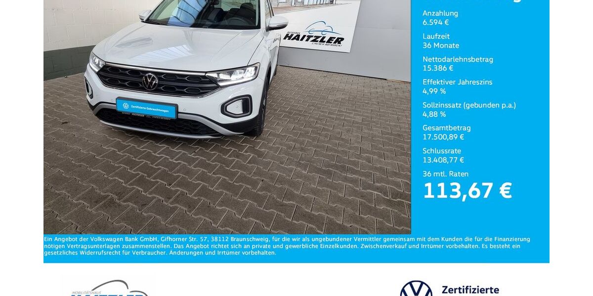 VW T-Roc 12.400 km 21.980 &euro; Gernsbach 76593