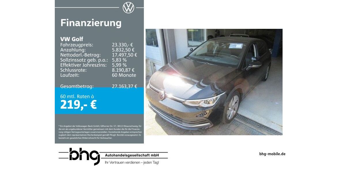VW Golf 101.470 km 23.330 &euro; Bühl 77815