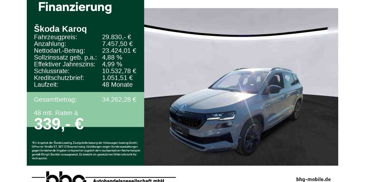 Skoda Karoq 36.649 km 29.430 &euro; Ettlingen 76275